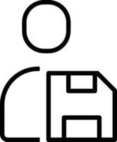 Storage data icon symbol image for database illustration vector