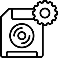 Storage data icon symbol image for database illustration vector