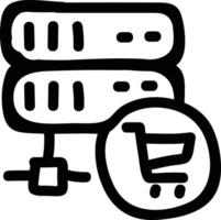 Storage data icon symbol image for database illustration vector