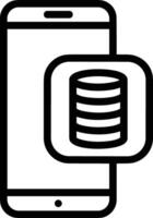 Storage data icon symbol image for database illustration vector