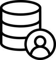 Storage data icon symbol image for database illustration vector