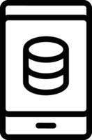 Storage data icon symbol image for database illustration vector