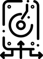 Storage data icon symbol image for database illustration vector
