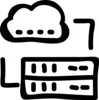 Storage data icon symbol image for database illustration vector