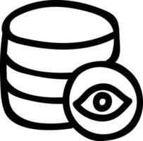 Storage data icon symbol image for database illustration vector
