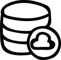 Storage data icon symbol image for database illustration vector