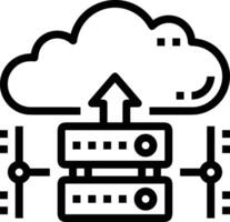 Storage data icon symbol image for database illustration vector