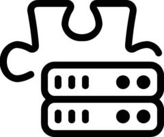 Storage data icon symbol image for database illustration vector