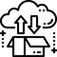 Storage data icon symbol image for database illustration vector