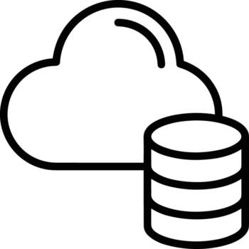 Storage data icon symbol image for database illustration vector