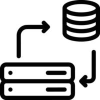 Storage data icon symbol image for database illustration vector