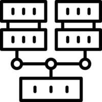 almacenamiento datos icono símbolo imagen para base de datos ilustración vector