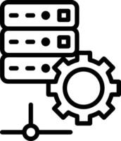 Storage data icon symbol image for database illustration vector