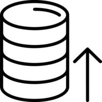 Storage data icon symbol image for database illustration vector