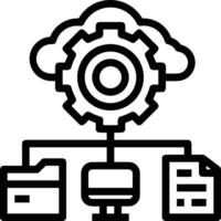 Storage data icon symbol image for database illustration vector