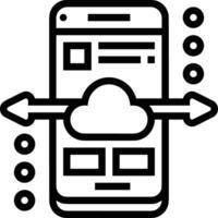Storage data icon symbol image for database illustration vector