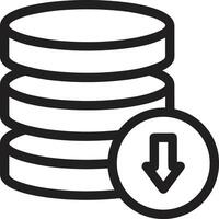 Storage data icon symbol image for database illustration vector