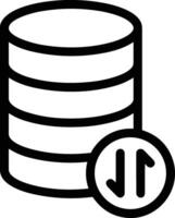 Storage data icon symbol image for database illustration vector