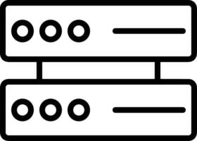 almacenamiento datos icono símbolo imagen para base de datos ilustración vector