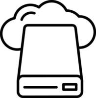 Storage data icon symbol image for database illustration vector