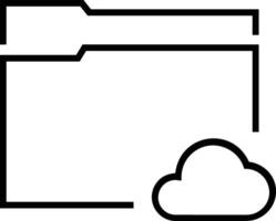 almacenamiento datos icono símbolo imagen para base de datos ilustración vector