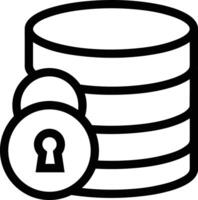 Storage data icon symbol image for database illustration vector