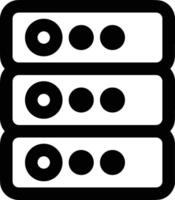 Storage data icon symbol image for database illustration vector