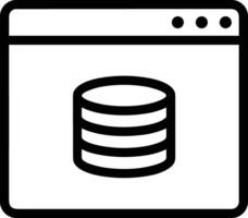 Storage data icon symbol image for database illustration vector