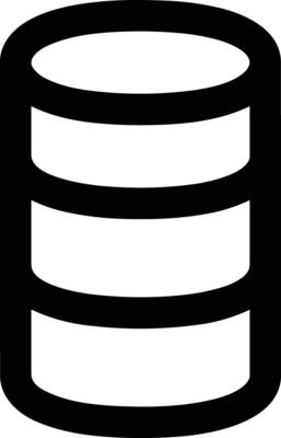 Storage data icon symbol image for database illustration