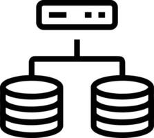 Storage data icon symbol image for database illustration vector