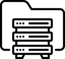Storage data icon symbol image for database illustration vector