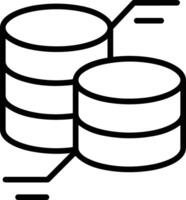 Storage data icon symbol image for database illustration vector