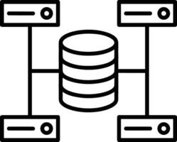 Storage data icon symbol image for database illustration vector