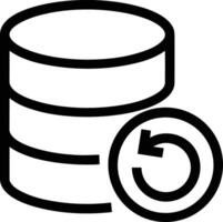 Storage data icon symbol image for database illustration vector