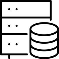 Storage data icon symbol image for database illustration vector