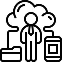 Storage data icon symbol image for database illustration vector