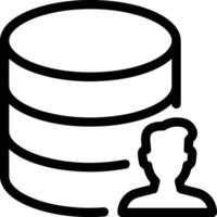 Storage data icon symbol image for database illustration vector