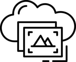 Storage data icon symbol image for database illustration vector