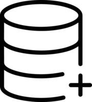 Storage data icon symbol image for database illustration vector