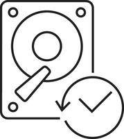 Storage data icon symbol image for database illustration vector