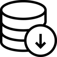 Storage data icon symbol image for database illustration vector