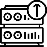Storage data icon symbol image for database illustration vector