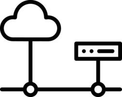 almacenamiento datos icono símbolo imagen para base de datos ilustración vector