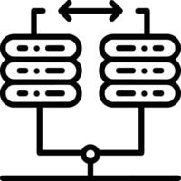 Storage data icon symbol image for database illustration vector