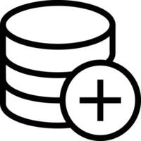 Storage data icon symbol image for database illustration vector