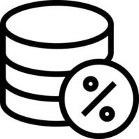 Storage data icon symbol image for database illustration vector