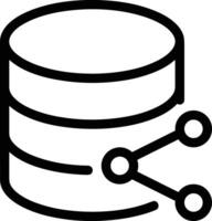 Storage data icon symbol image for database illustration vector