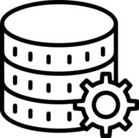 Storage data icon symbol image for database illustration vector