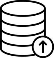 Storage data icon symbol image for database illustration vector