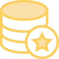 Storage data icon symbol image for database illustration vector